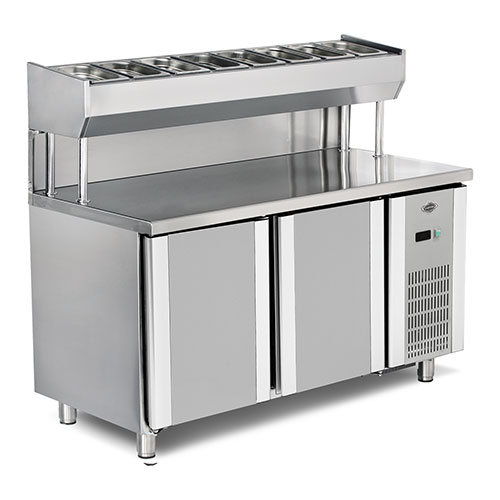 Pizza and Salad Refrigerator with 2 Doors