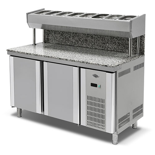 Granite Pizza Salad Refrigerator 2 Doors