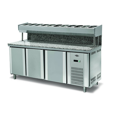Granite Pizza Salad Refrigerator 3 Doors