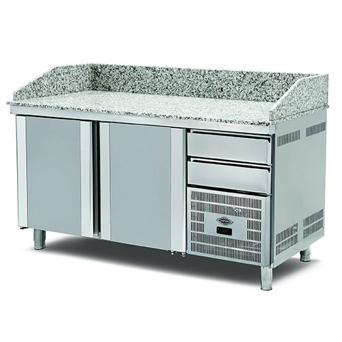 Granit Tablalı Saladbarlı Buzdolabı 2 Kapılı